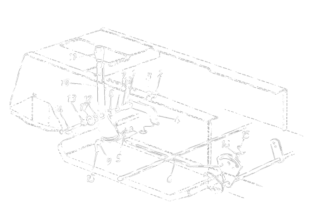 Shift Lever Support Assembly Diagram and Parts List for 13AH660F372 1997 Yard Machines Lawn Tractor